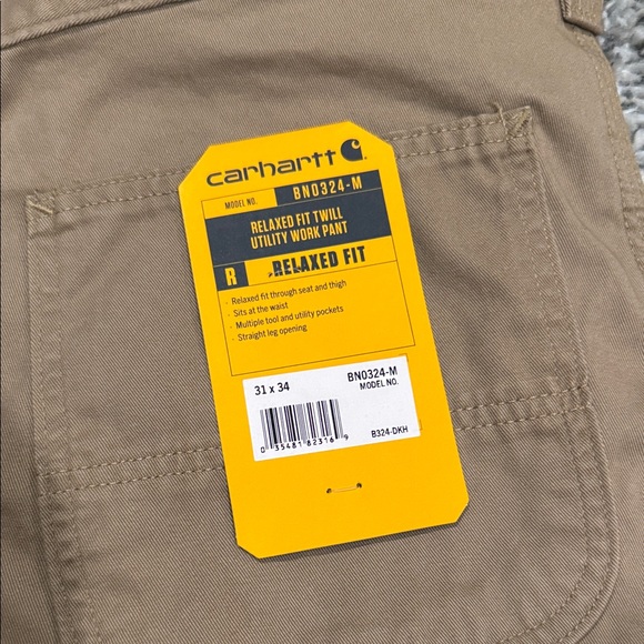 Carhartt Men's Khaki work pants - Picture 2 of 7